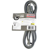 Certified Appliance Accessories 15-0346ST 15-Amp Grounded Straight Plug Head Power Supply Cord, 6ft (Gray)