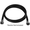 Black EPDM Washing Machine Hose, 8ft