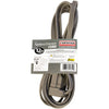 15-Amp Grounded Appliance Extension Cord, 12ft (Gray)