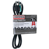 Certified Appliance Accessories 10-Amp Grounded Straight Plug Head Power Supply Cord, 3ft