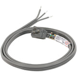 Certified Appliance Accessories 15-0346 15-Amp Grounded Right-Angle Plug Head Power Supply Cord, 6ft (Gray)