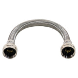 Certified Appliance Accessories WI12SSFF Braided Stainless Steel Water-Inlet Hose, 1ft (Silver)