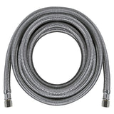 Braided Stainless Steel Ice Maker Connector, 15ft