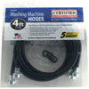 Certified Appliance Accessories 2 pk Black EPDM Washing Machine Hoses, 4ft