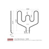 Certified Appliance Accessories 52000 Replacement Oven Bake Element for GE & Hotpoint WB44T10011 (Gray)