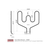 Certified Appliance Accessories 52000 Replacement Oven Bake Element for GE & Hotpoint WB44T10011 (Gray)