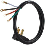 Certified Appliance Accessories 4-Wire Eyelet 40-Amp Range Cord, 4ft