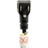 Certified Appliance Accessories 15-0336 10-Amp Grounded Right-Angle Plug Head Power Supply Cord, 6ft (Black)